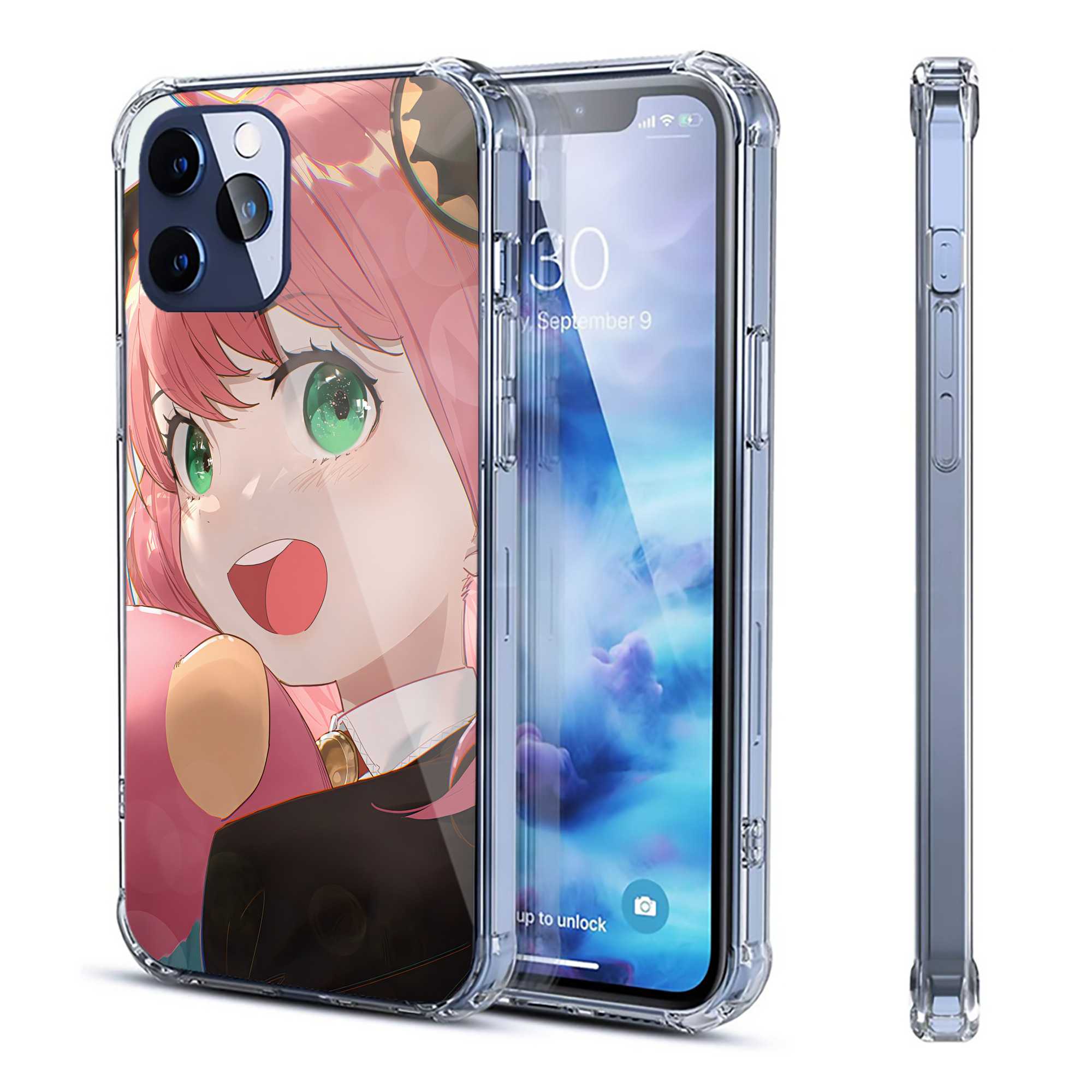 （画像用） SPY×FAMILY间谍家家酒 【iPhone 12シリーズ対応】透明スマホケース（クリアソフトケース）